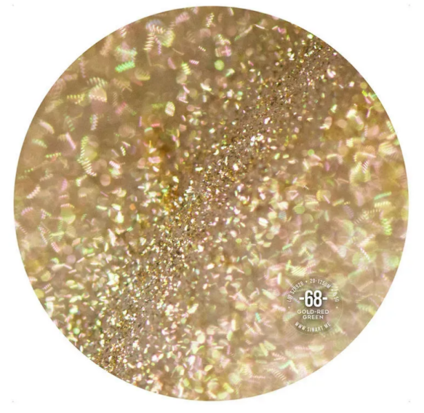 Sinart 068 GOLD GREEN RED слюда